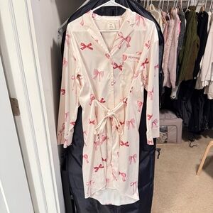 Gelato Pique Women's Pink Bow Print Nightgown